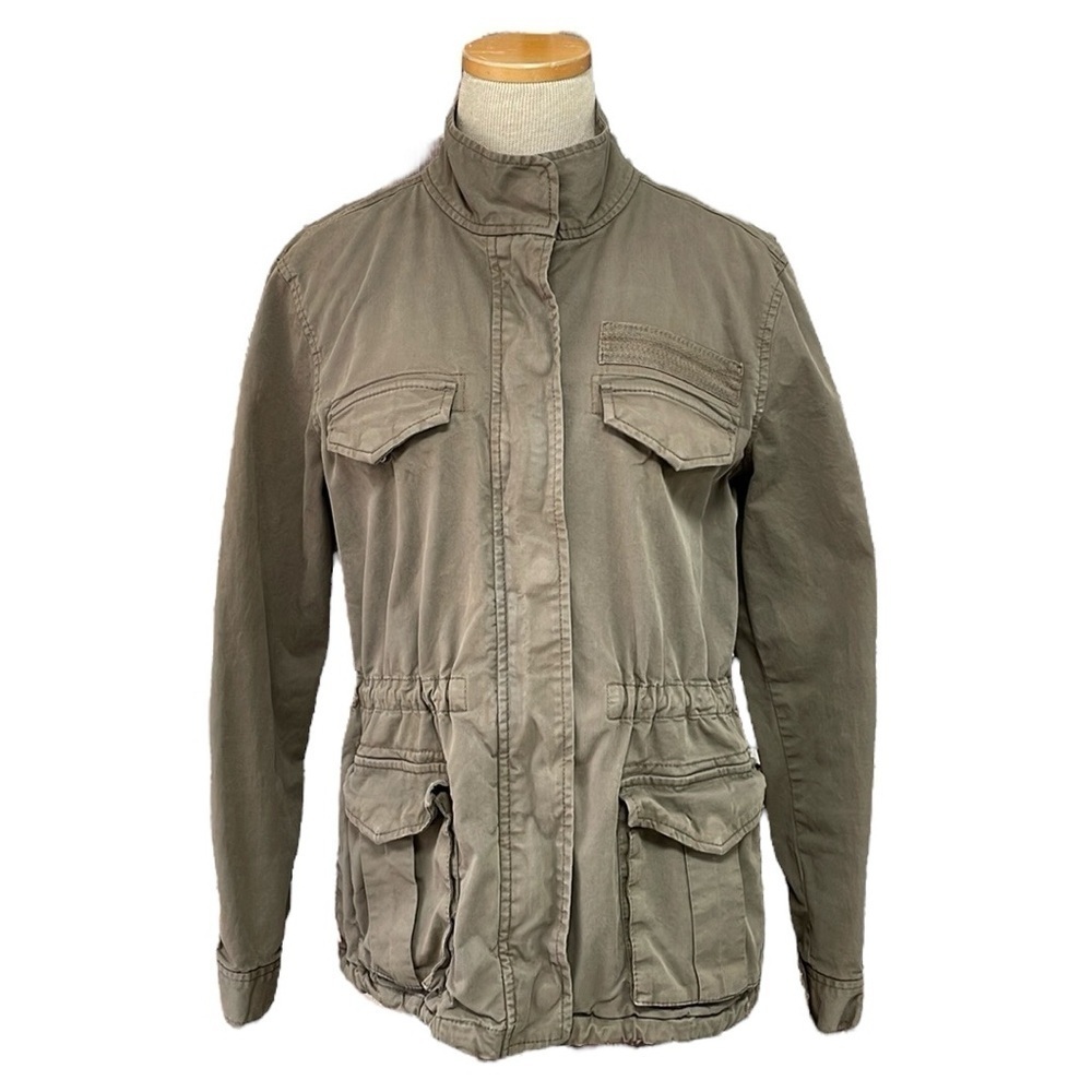 Hinge Jacket Women's M Medium Green Utility Jacket Full Zip Coat